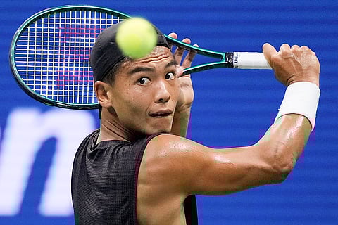 US Open 2024: Li Tu, of Australia, returns a shot to Carlos Alcaraz during the first round of the U.S. Open
